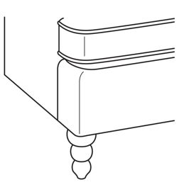 Maple Spool Leg