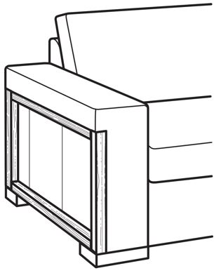 Oak Arm 8 in