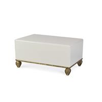 Loire Cocktail Table - French Lacquered White w/Gold