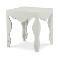 Sven Lamp Table - French White Plaster