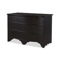 Le Maurice Three Drawer Chest - Swedish Matte Noir