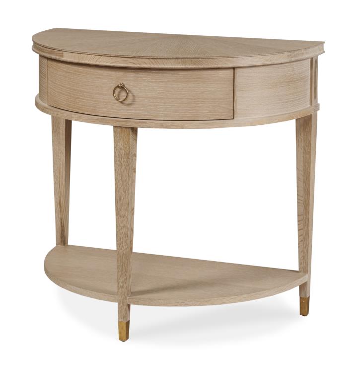 century 89A-225-V1 - Maison '47 Demilune Nightstand - Blonde Cerused