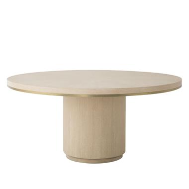 Carino 64" Round Dining Table - Sand Cerused