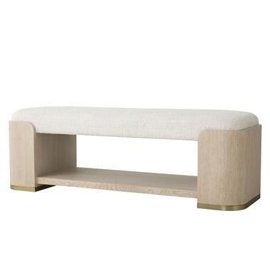 Carino Upholstered Bench - Sand Cerused