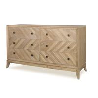 Details II Six Drawer Low Dresser