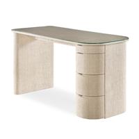 Micco Desk with Glass Top