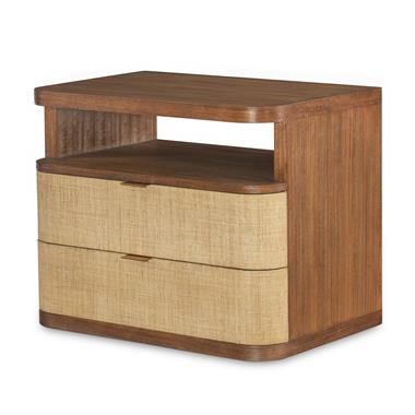 Cruz Two Drawer Large Nightstand