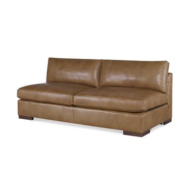 Great Room Leather Configurable Armless Sofa