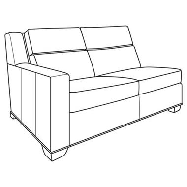 Leatherstone Motion Compatible LAF Love Seat