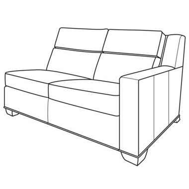 Leatherstone Motion Compatible RAF Love Seat
