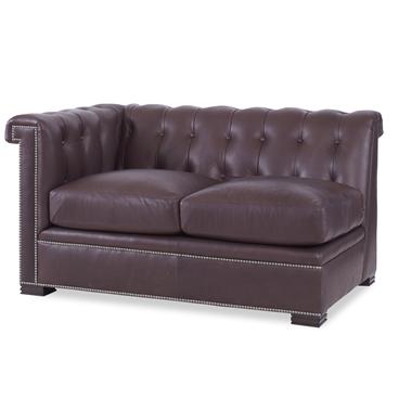 Modern Chesterfield Configurable LAF Love Seat