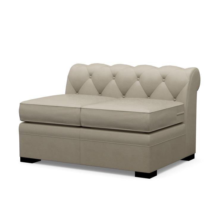 century LR-7701-82 - Classic Chesterfield Configurable Armless Love Seat
