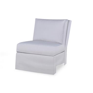 Sloane Skirted Armless Chair