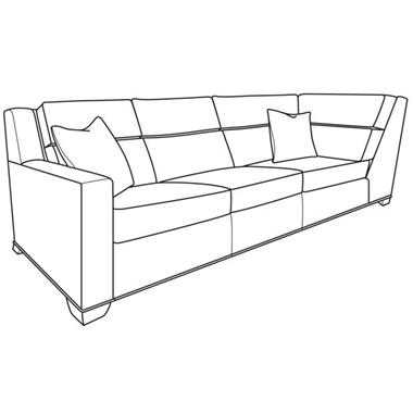 Cornerstone Motion Compatible LAF Corner Sofa