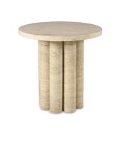 Tivoli Accent Table - Travertine