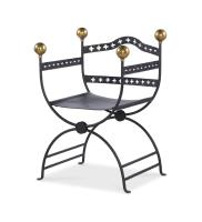 Dante Iron Savonarola Chair