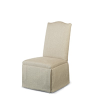 Hollister Strght Back/Camelback Top Chair w/casters