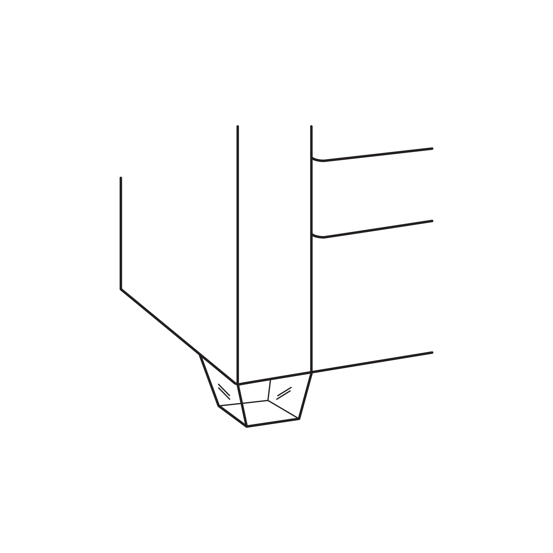 Uph No Border Acrylic Square Foot