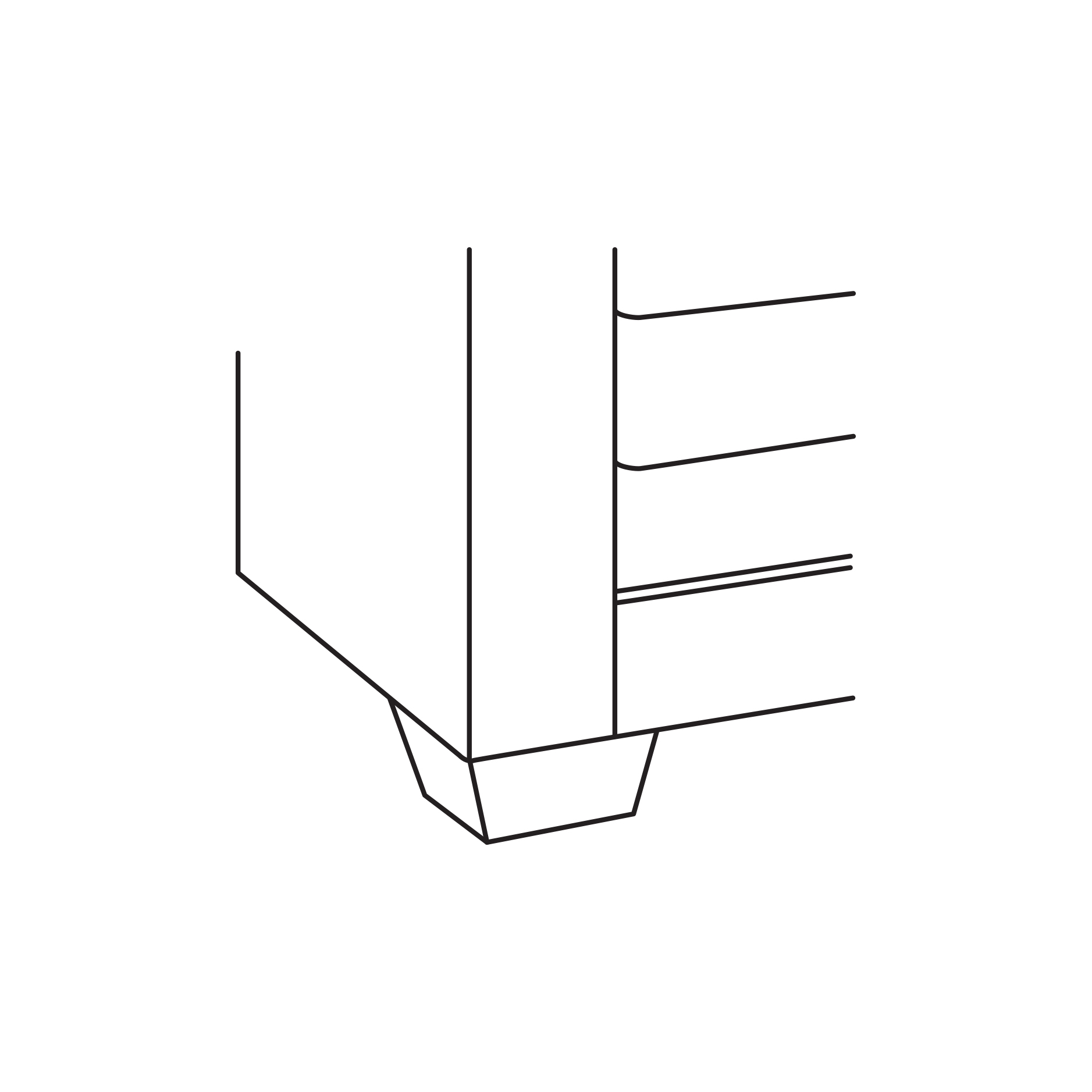 Uph w/ Border Square Taper Foot