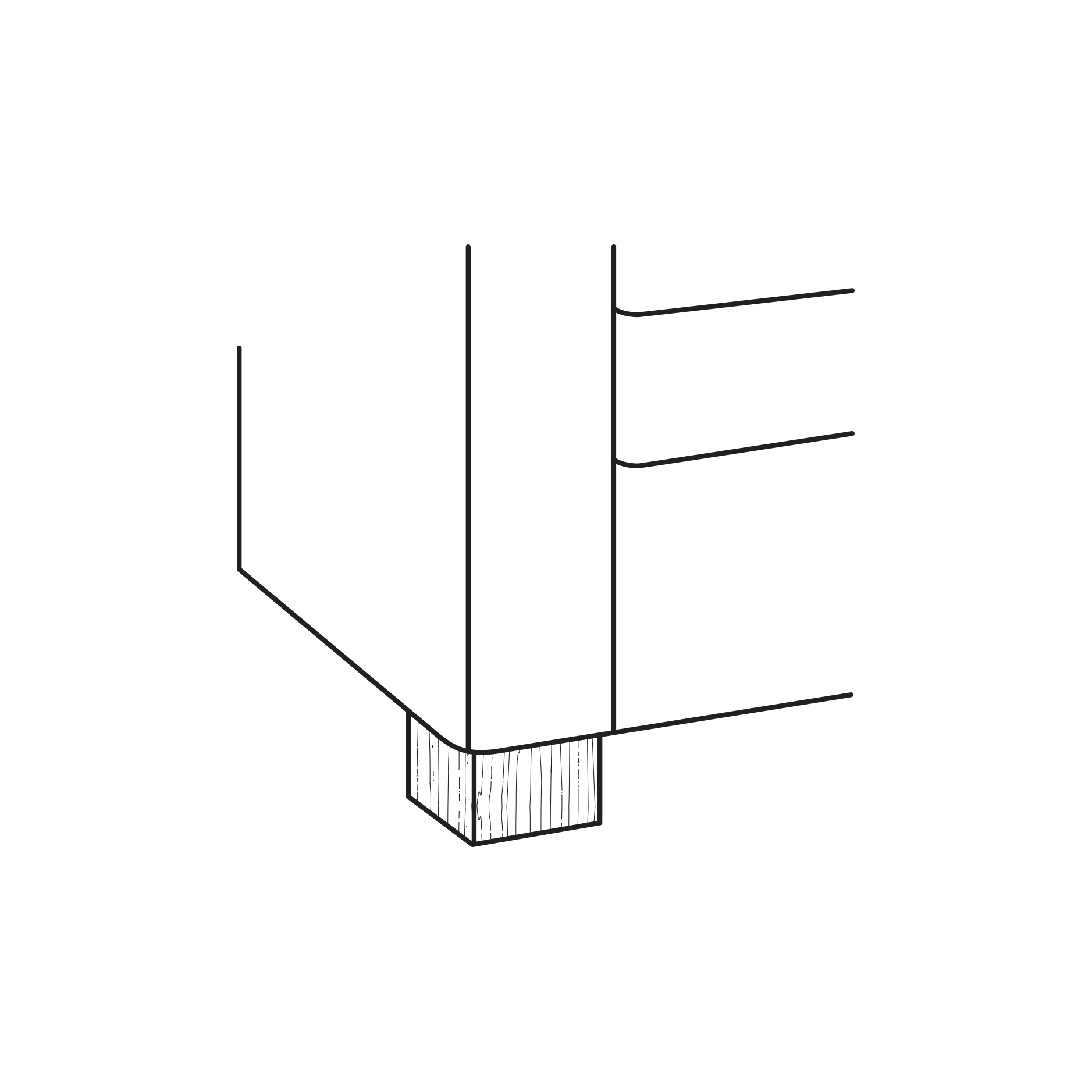 Uph No Border Tall Oak Square Foot