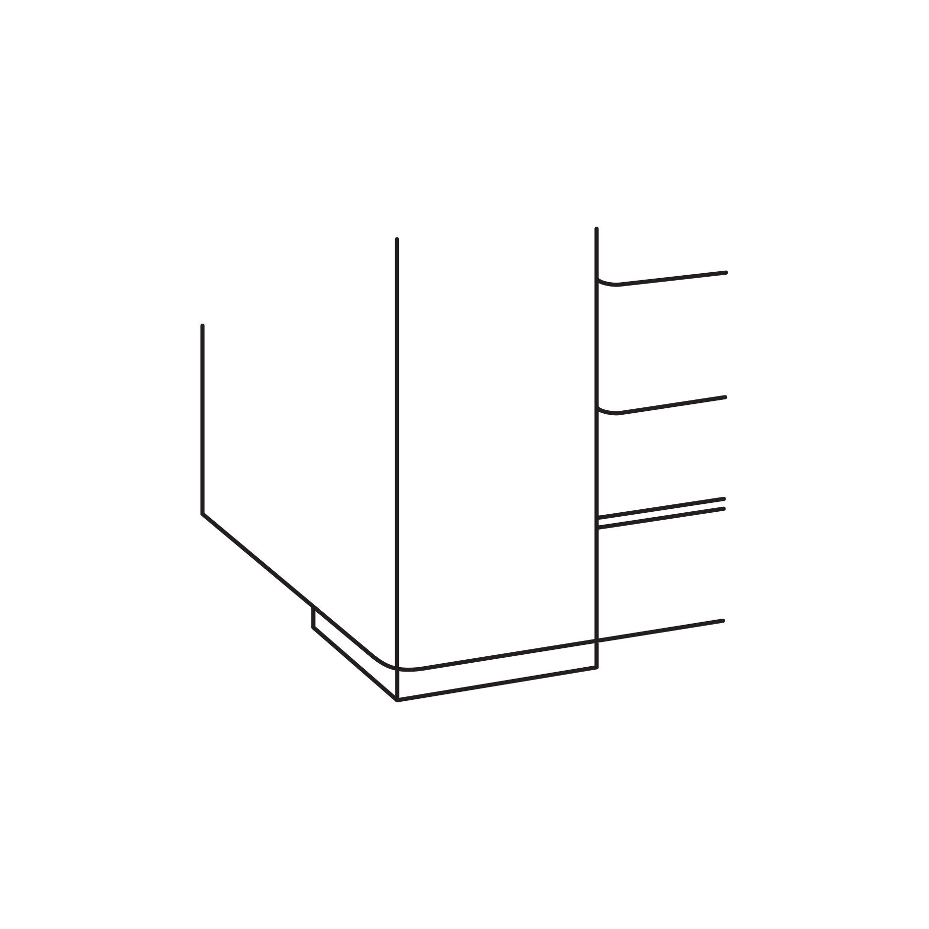 Uph w/ Border Wide Block Foot