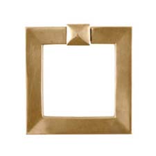 Large Square Drop Pull <br/> Antique Brass