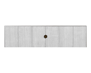 Overlay - Center Set of Two Doors<br>Touch Latch - Outer Sets of Two Doors