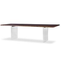 108" GUAN.SLAB DINING TABLE-ACRYLIC BASE