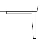 Metal Leg Hammered Brass
