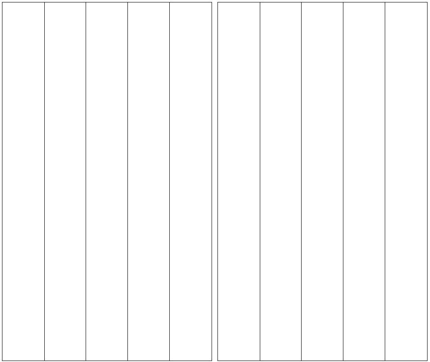 Vertical Channel Low Queen Panels (Set)
