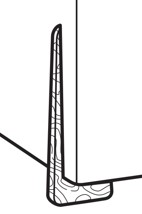 Tall Runner Textured Brass