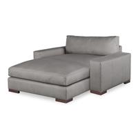 Great Room Leather Wide Chaise