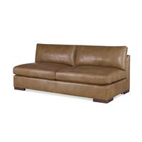 Great Room Leather Armless Sofa