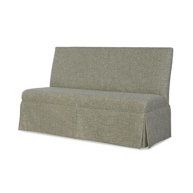 Layla 58" to 71" Skirted Armless Banquette