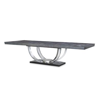 Omni Large Rectangular Dining Table w/Acrylic Legs (Cluster Maple)