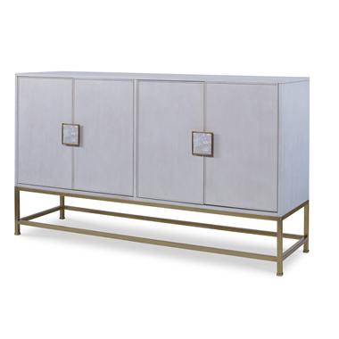 Details I Four Door Tall Credenza with Tray Drawers