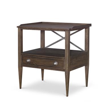 William Nightstand - Brown Rustic