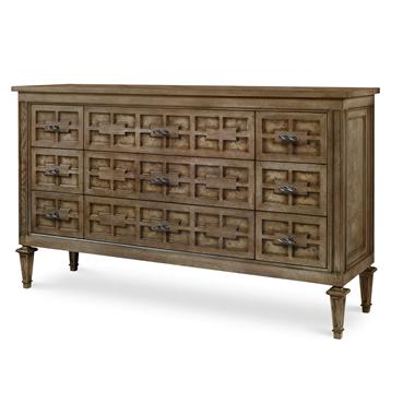 Casa Bella Burl Dresser - Timber Grey