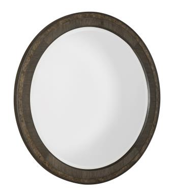 Monterey Round Mirror - Hawthorne Dark