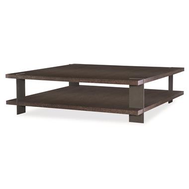 Drake 60" Cocktail Table (Oak) - Bronze