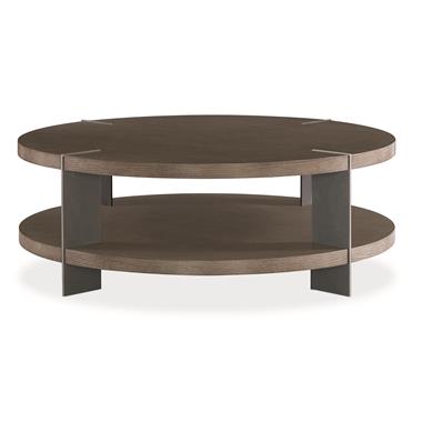 Ridge 48" Cocktail Table (Oak) - Bronze
