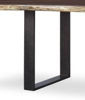 Oiled Bronze Strap Dining Table Base Set