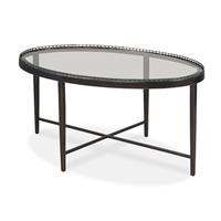 Logan Small Oval Cocktail Table - Bronze