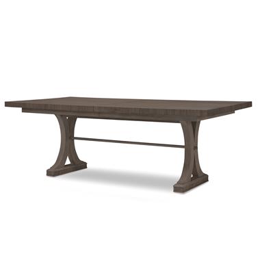 Carlyle Rectangular Oak Dining Table - Mink Grey