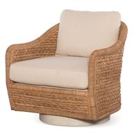 Pompano Swivel Lounge Chair - Natural/Flax