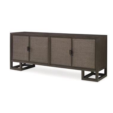 Mackinaw 4 Door Credenza-Mink Grey
