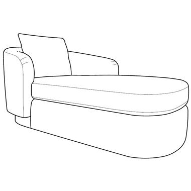 Venice Outdoor LAF Offset Chaise