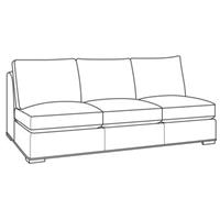Armanti Outdoor Armless Sofa