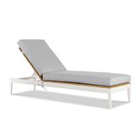 Ronan Poolside Aluminum/Teak Chaise