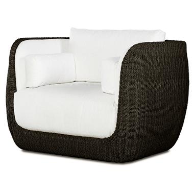 Soverato Outdoor Swivel Lounge Chair - Dark